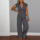 Conjunto Elisanne™ Alfaitaria Moderna com Corte Envolvente e Calça Pantalona / / Minimalismo Chic e Conforto Refinado!